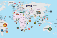 mapa: ¿cual es la cerveza favorita por pais?