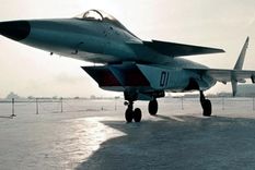 Corea del sur detectó cazas de Rusia como el de la imagen. Foto Efe