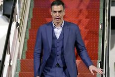Sánchez habló públicamente tras los dichos de Milei sobre él y su esposa. Foto: Efe.