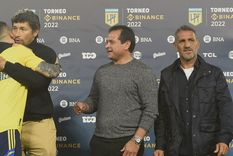Bermúdez, Delgado y Cascini se vieron beneficiados por la falta de mérito. Foto: x @BocaJrsOficial Bermúdez, Delgado y Cascini se vieron beneficiados por la falta de mérito. Foto: x @BocaJrsOficial
