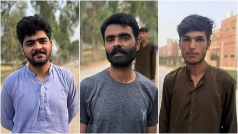 Los residentes de Muridke Hassan, Atif y Muhammad Bilal le contaron lo que vieron a la BBC. Foto: BBC Mundo