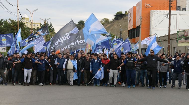 Paro de petroleros Foto: El Comodorense