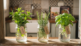 Plantas que se cultivan en agua. Fuente. IA Gemini. Plantas que se cultivan en agua. Fuente. IA Gemini.