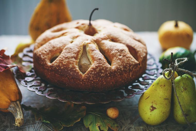 Receta de pastel de peras fácil de preparar en casa.