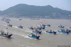 Los pesqueros siguen la llamada Ruta del calamar.