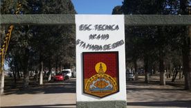 La escuela donde detuvieron al docente en Rivadavia.  La escuela donde detuvieron al docente en Rivadavia.