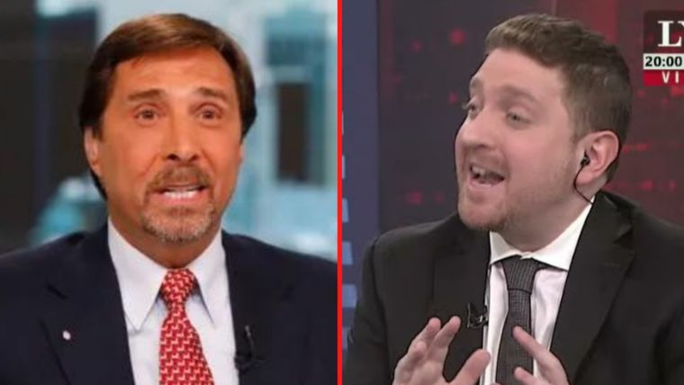Oscar González Oro se metió en la interna entre Jonatan Viale y Eduardo Feinmann Foto: Captura TV