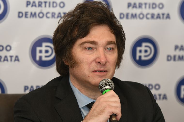 Javier Milei tiene referentes en Mendoza, pero no participó de la campaña local. Las elecciones se provincializaron. Foto: ALF PONCE MERCADO / MDZ