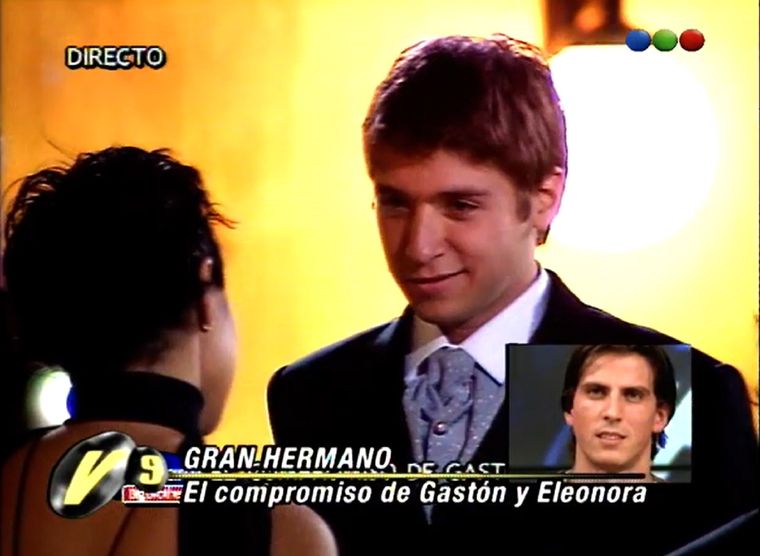 El día que Gastón Trezeguet y Eleonora González se comprometieron en la casa de Gran Hermano. Foto: Fuente: Captura Telefe