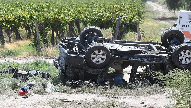 La camioneta accidentada. Foto: ALF PONCE MERCADO / MDZ