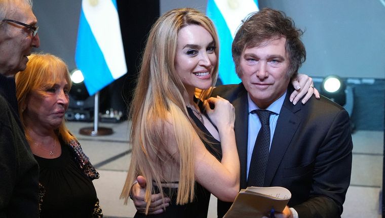 Reencuentro de pareja: Milei visita a Florez en Mar del Plata Foto: Noticias Argentinas