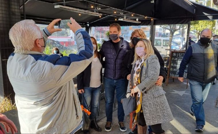 Diego Santilli recorrió La Matanza. Foto: Twitter