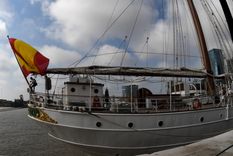 El buque permanecerá en el Puerto de Buenos Aires hasta el domingo y podrá ser visitado Foto: Télam
