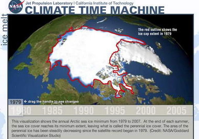 Imagen creada por la máquina del tiempo climático.