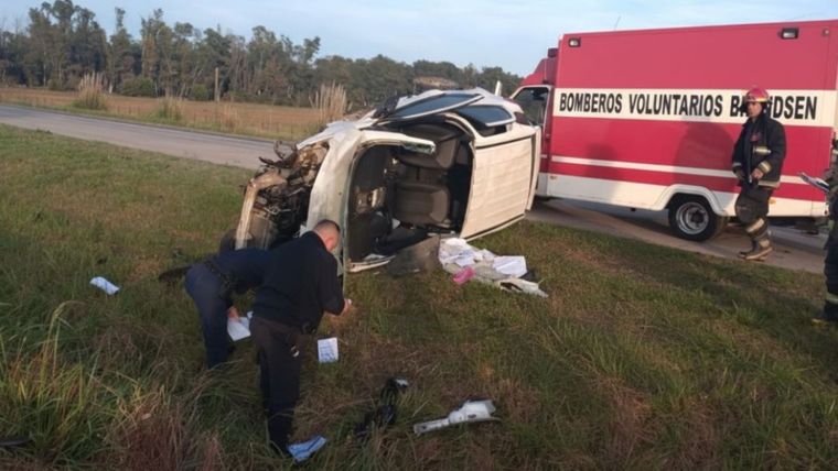 Así quedó la camioneta en la que viajaba el preparador físico y sus dos acompañantes.