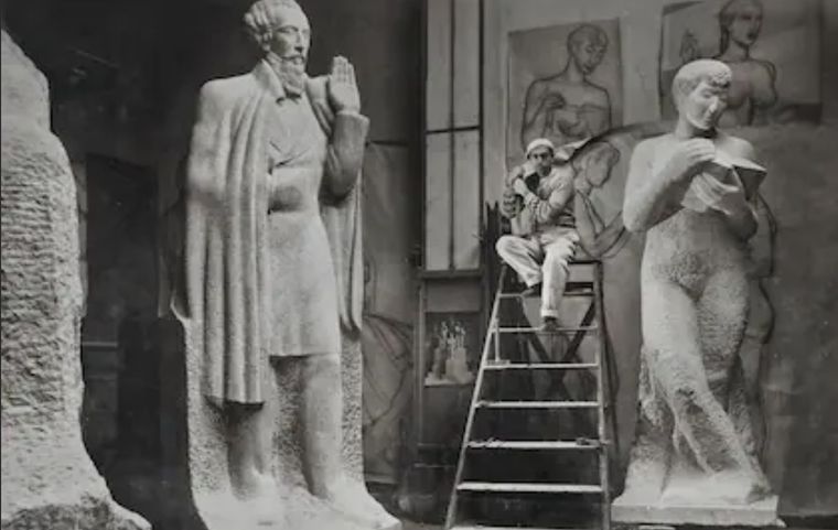 José Fioravanti en Paris en 1934. Foto: MNBA