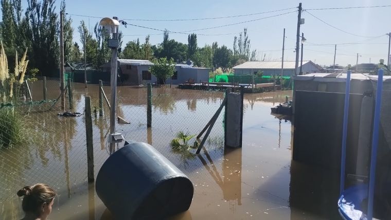 Así quedó el barrio Rincón de los Álamos, tras la inundación Foto: Foto: gentiliza Fabián Jurado