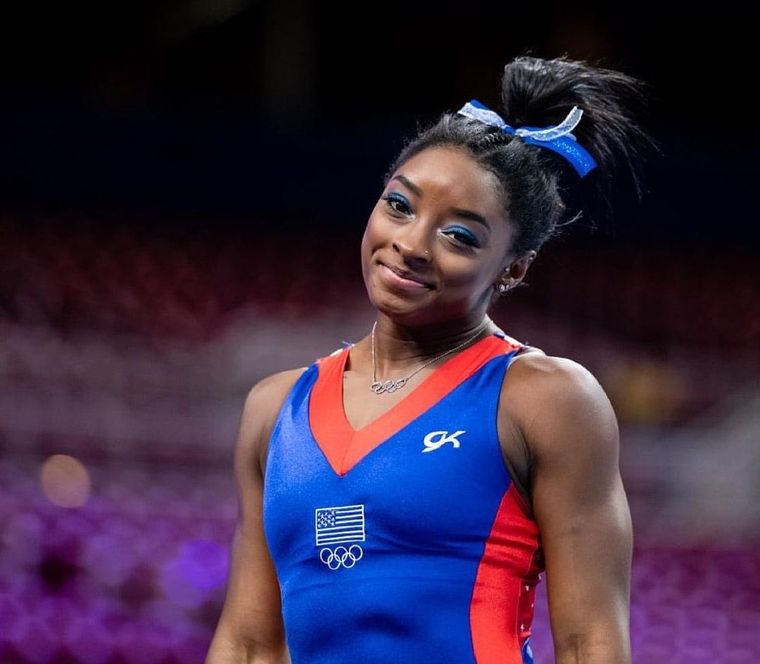 Simone Biles en su entrenamiento para los Juegos Olímpicos de Tokio. Foto: Instagram