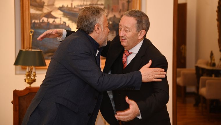 Alfredo Cornejo y Celso Jaque Foto: Gobierno