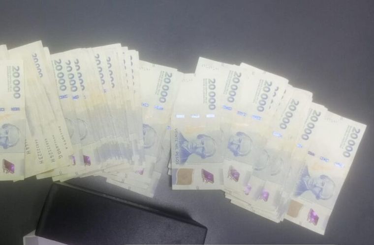 Parte de los millones terminó siendo secuestrada por la Policía del Chaco.