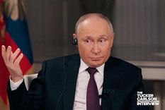 Putin le concedió una inusual entrevista a Tucker Carlson. Foto: Reuters