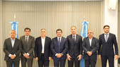 Diego Santilli en San Juan con los gobernadores aliados.