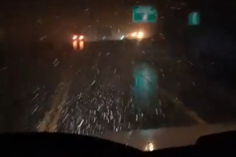 Se registran nevadas en el sector chileno. Se registran nevadas en el sector chileno.