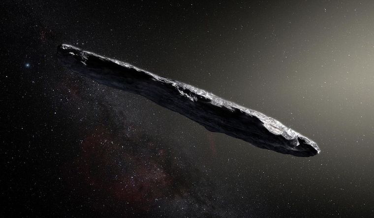 Oumuamua Imagen representada de cómo sería Oumuamua. Foto: LegionMedia.