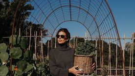 El look de Juliana Awada en el campo.