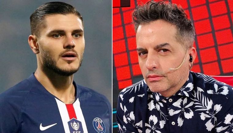 Salió al cruce Ángel de Brito se molestó con Mauro Icardi.