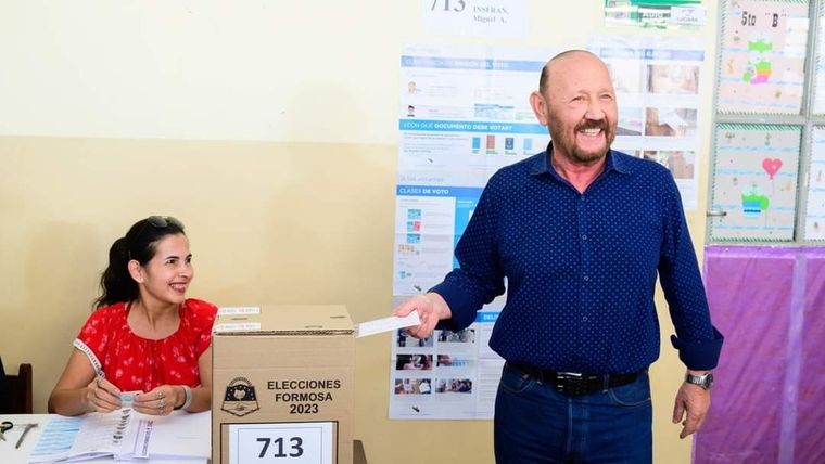 Gildo Insfrán busca otra gestión como gobernador y cumpliría, así, 32 años en el poder Foto: Twitter