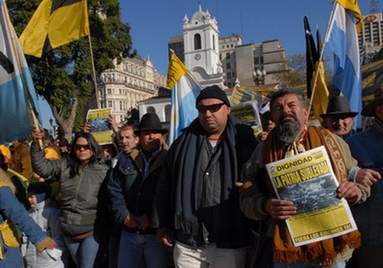 El socialista hizo su reclamo en Casa Rosada. Foto: Télam