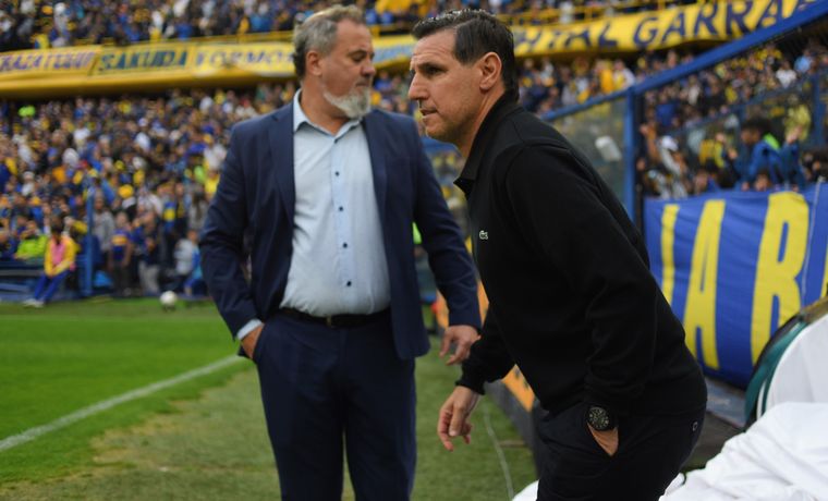 Nicolás Diez tuvo un cruce caliente con integrantes del cuerpo técnico de Boca.