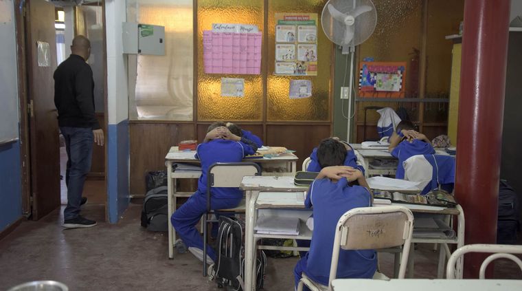 En las escuelas ha cambiado el procedimiento de los simulacros. Foto: Gobierno de Mendoza