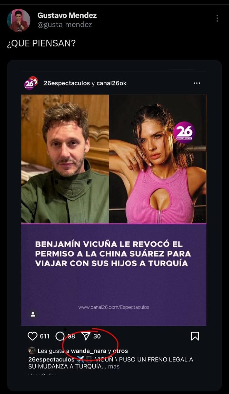 El detalle que generó intriga. Créditos: Captura de pantalla / X El detalle que generó intriga. Créditos: Captura de pantalla / X