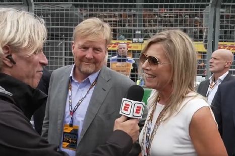Máxima y Guillermo, reyes de Países Bajos, en Zandvoort. Máxima y Guillermo, reyes de Países Bajos, en Zandvoort.