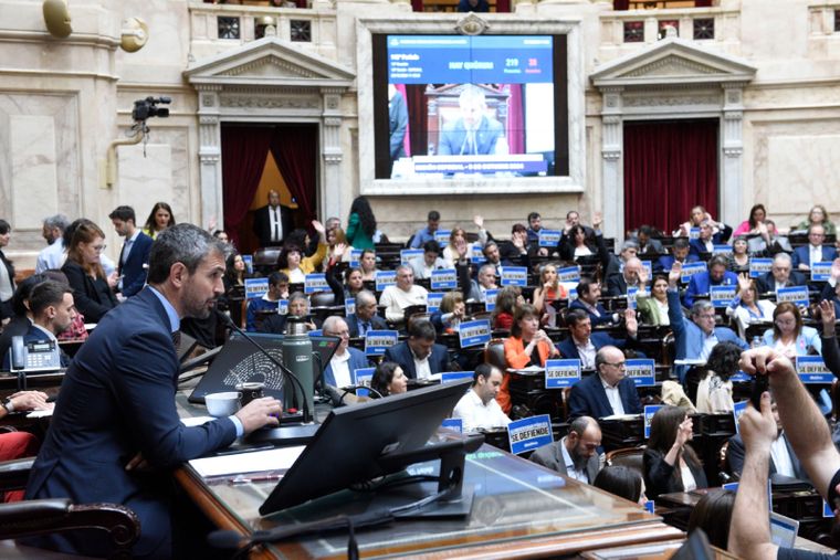 El titular de la Cámara de Diputados, Martín Menem. Foto: Prensa Diputados