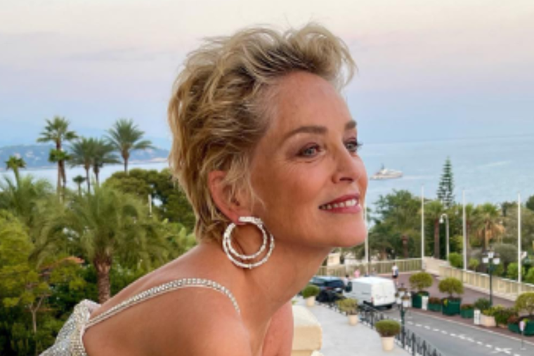 SHARON STONE MOSTRÓ SU RADIANTE FIGURA. LA ACTRIZ SE FOTOGRAFIÓ FRENTE AL ESPEJO Foto: Archivo