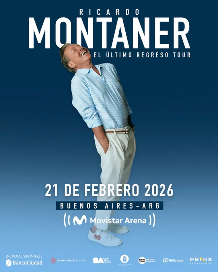 Ricardo Montaner se presentará en el Movistar Arena de Buenos Aires. Ricardo Montaner se presentará en el Movistar Arena de Buenos Aires.