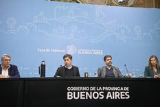 El gobernador Axel Kiicllof, encabezo una conferencia de prensa con duros cúestionamientos al gobierno nacional Foto: Prensa Gobierno de la Provincia de Buenos Aires