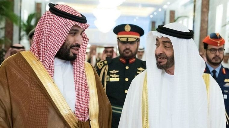 Poco a poco han aparecido grietas en la alianza forjada por los príncipes herederos de Arabia Saudita y Abu Dabi Foto: REUTERS