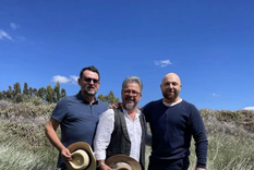 Christophe Krywonis, Donato De Santis y Germán Martitegui en Maipñu. ¡Mirá las fotos en la nota! Foto: Gentileza