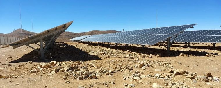 Los paneles solares instalados en la puna jujeña. Foto: Gobierno de Jujuy