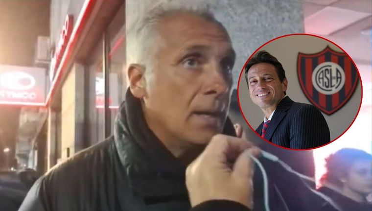 El exvocal de San Lorenzo, Marcelo Culotta, presentó la renuncia para promover nuevos comicios. Foto: captura de TV y @SanLorenzo.