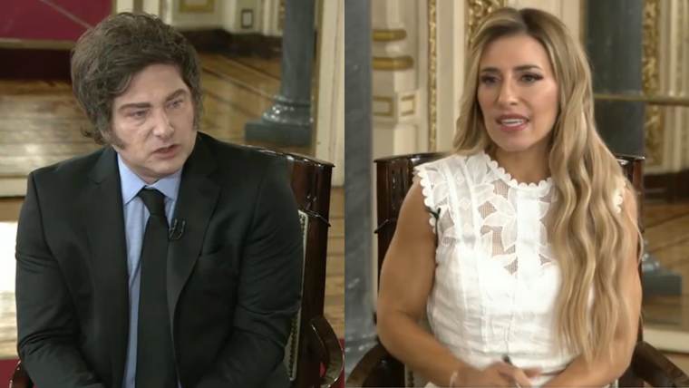 Mariana Brey, la elegida de Javier Milei. Foto: TELEFE