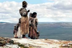 Ilustración de un grupo humano primitivo. Foto: Dpa.