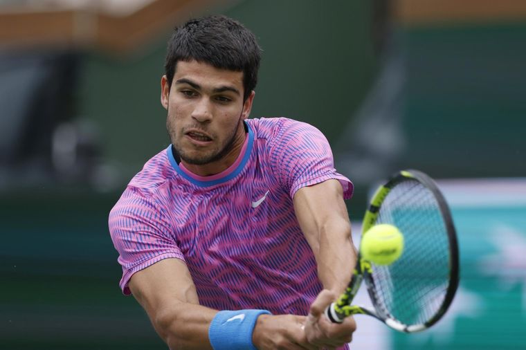 Alcaraz derrotó a Sinner en las semis de Indian Wells. Foto: EFE
