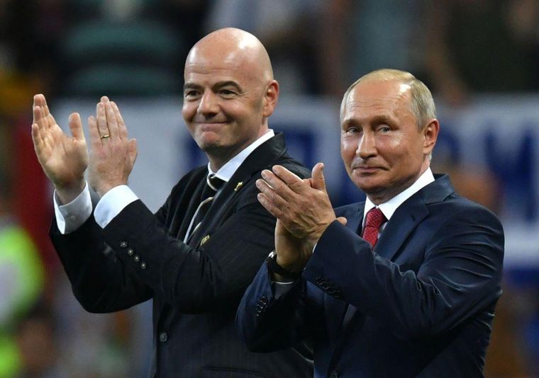 Infantino se ha mostrado cerca del presidente ruso, Vladimir Putin.