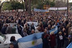 reclamo de justicia en marcha de apoyo al juez cabral