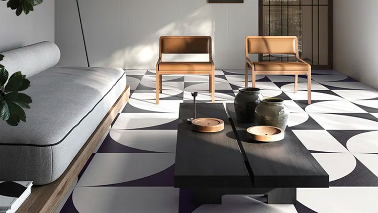 Baldosas en los pisos de livings y salas de estar, una tendencia de hoy y que antes no era opción bien vista.. Foto: Cerámica Refin - refin-gres-porcelanico.com